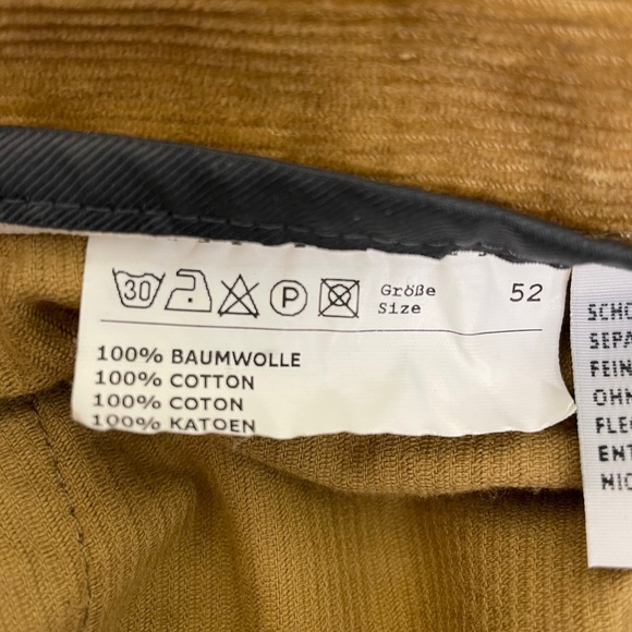 Eduard Dressler Men's Corduroy Jeans/Pants EUR 52 US 36 Made in Germany New - Picture 12 of 12